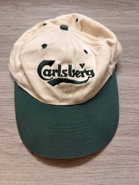 Carlsberg | Vintage Baseball Cap | Cream/Green